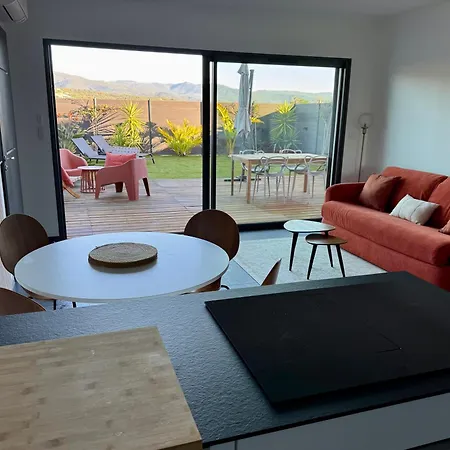à Casetta Spacieux T2 50m2 Neuf Terrasse&jardin Privatif à 3min Des Belles Plages Apartamento